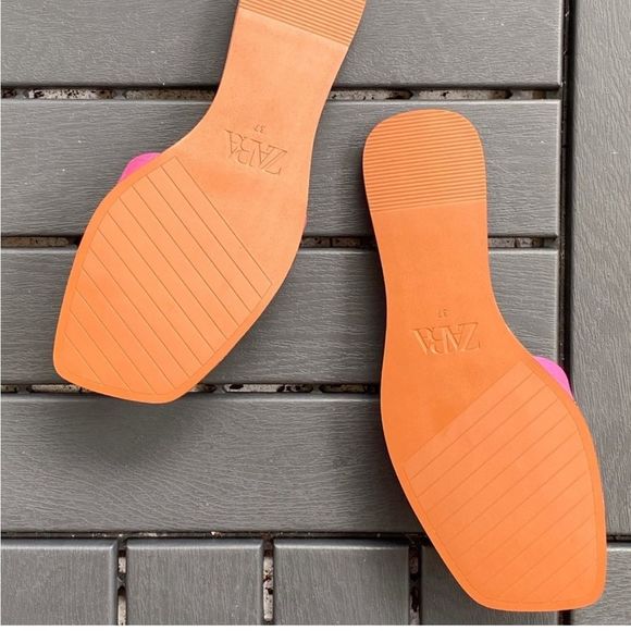 Zara | Animal Print Flat Sandals NWT - Picture 5 of 9